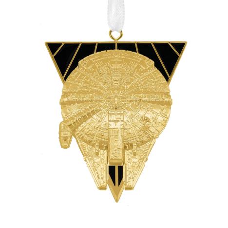 Star Wars Premium Metal Golden Millennium Falcon Hanging Ornament £14.99